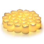 24 Pack Flameless Flickering Votive Candles - Hot Deal Galaxy