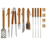 18-Piece Stainless-Steel Barbecue Set with Storage Case