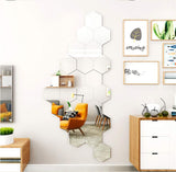Hexagon Acrylic Mirror Wall Tiles For Sale - Hot Deal Galaxy