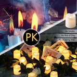24 Pack Flameless Flickering Votive Candles Online Sale - Hot Deal Galaxy