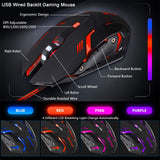 USB Wired Backlit Gaming Mouse - Hot Deal Galaxy