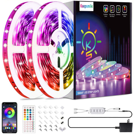 Music Synchronized 50FT LED Strip Lights Online Sale - Hot Deal Galaxy